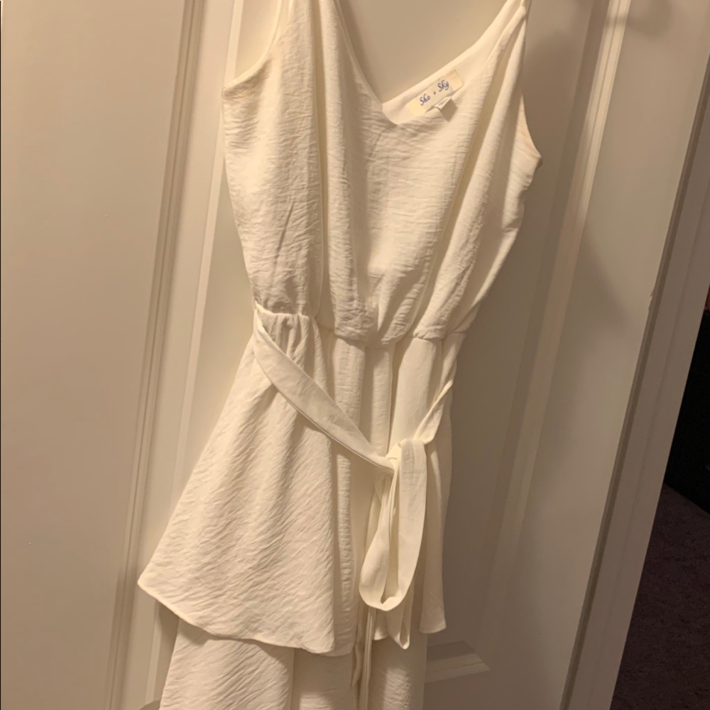 White cocktail dress